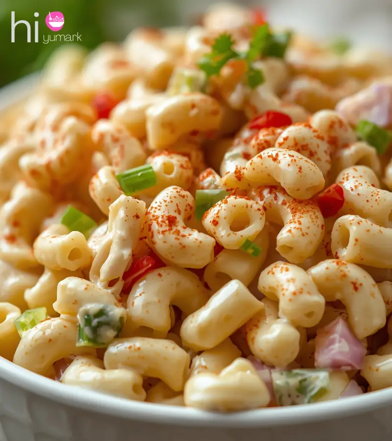 Why does Amish macaroni salad use vinegar