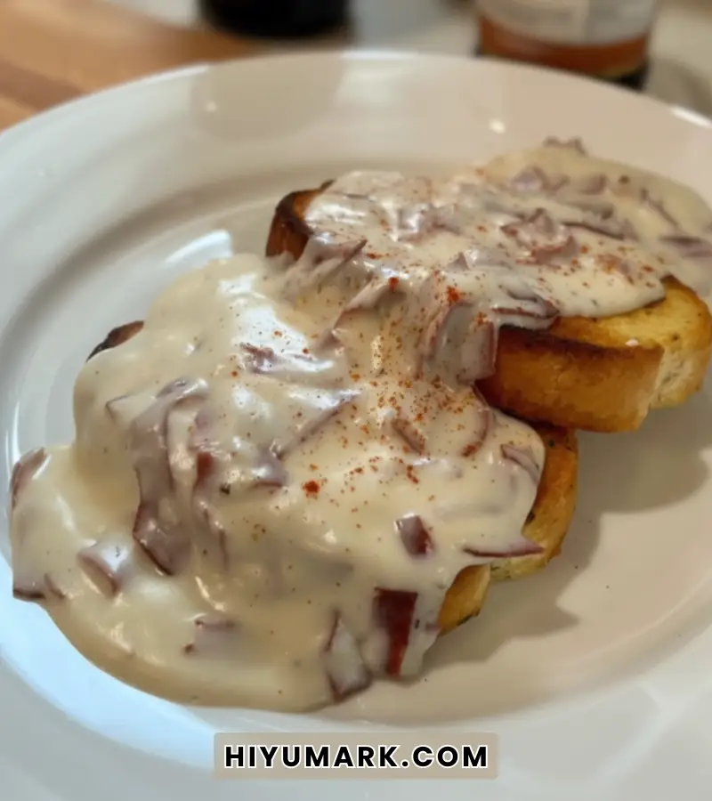 Creamed Chipped Beef on Toast Recipe